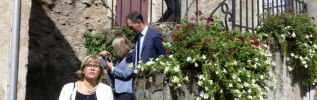 Christiane Barret, préfète de région...  entre Semur-en-Auxois et Flavigny-sur-Ozerain !.. 